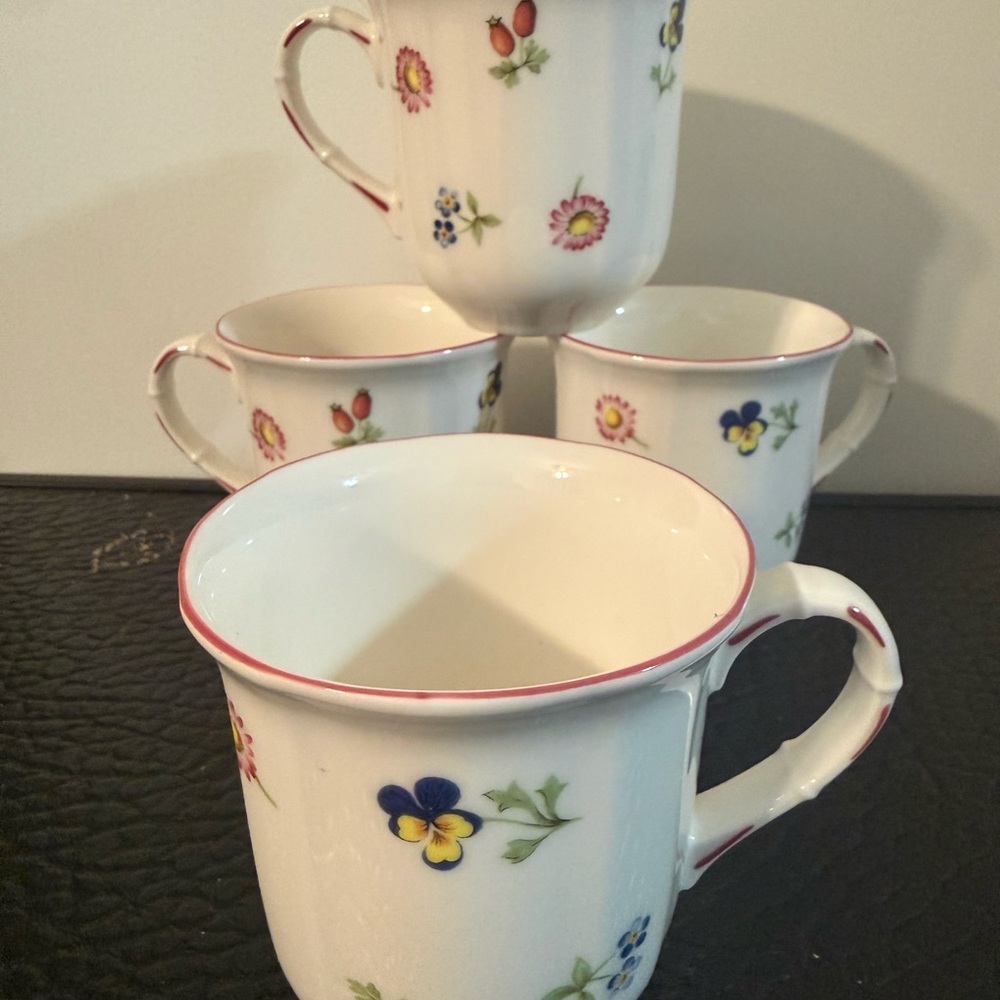 Villeroy & Boch Coffee Tea Cup Petite Made In Germany Set Of 4 - Picture 2 of 12